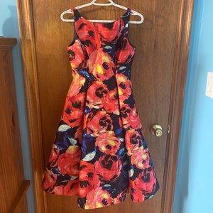 Adrianna papell women’s floral fit and flare dress